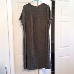 LANE BRYANT 18/20 Charcoal Gray Sweater Midi Dress